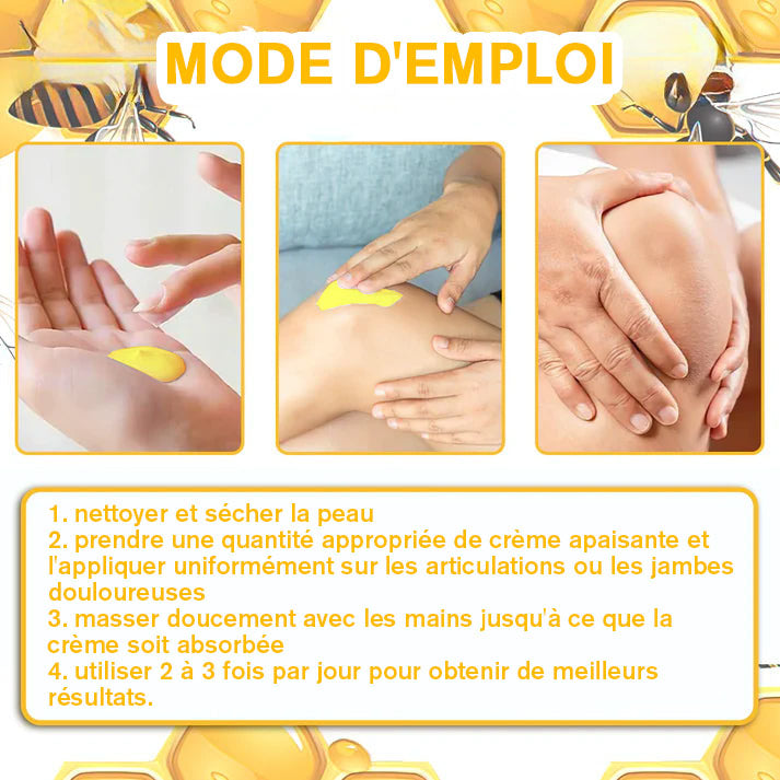 Raindew®venin d'abeille Crème Réparatrice Articulations(En particulier pour les personnes âgées & SOFCOT recommande)