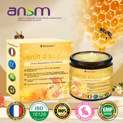 Raindew®venin d'abeille Crème Réparatrice Articulations(En particulier pour les personnes âgées & SOFCOT recommande)