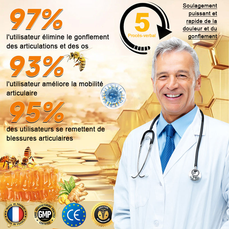 Lotmay® Crème de Réparation Articulaire au Venin d’Abeille contre la Douleur🐝🐝(Spécialement pour les personnes âgées)