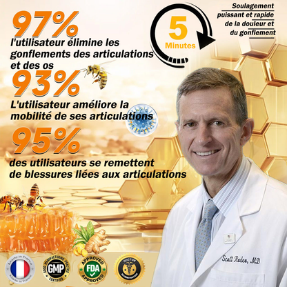 Raindew® Bee Venom Pain-Relief Bone Healing Cream 🐝🐝(Spécialement pour les personnes âgées & SOFCOT recommande)