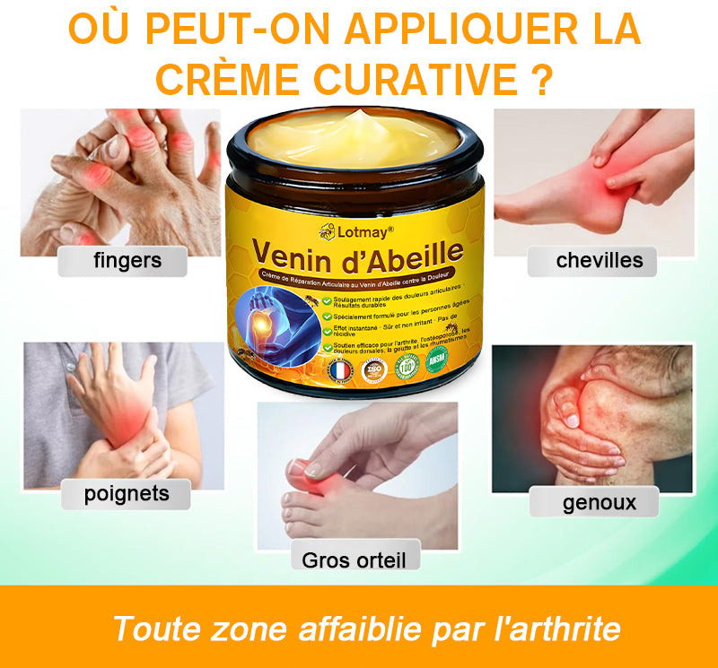 Lotmay® Crème de Réparation Articulaire au Venin d’Abeille contre la Douleur🐝🐝(Spécialement pour les personnes âgées)