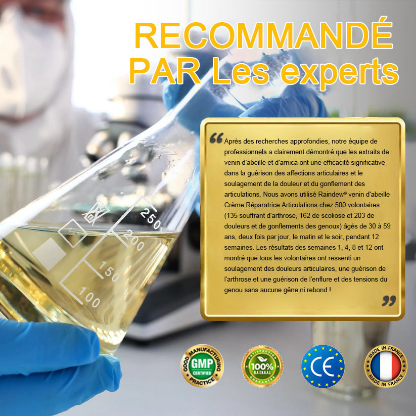 Raindew®venin d'abeille Crème Réparatrice Articulations(En particulier pour les personnes âgées & SOFCOT recommande)