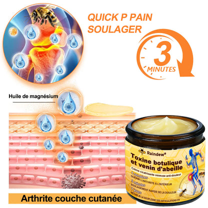 Raindew® 🐝  Botulinum Toxin & Bee Venom Pain-Relief Bone Healing Cream (crème cicatrisante osseuse à base de toxine botulique et de venin d'abeille)